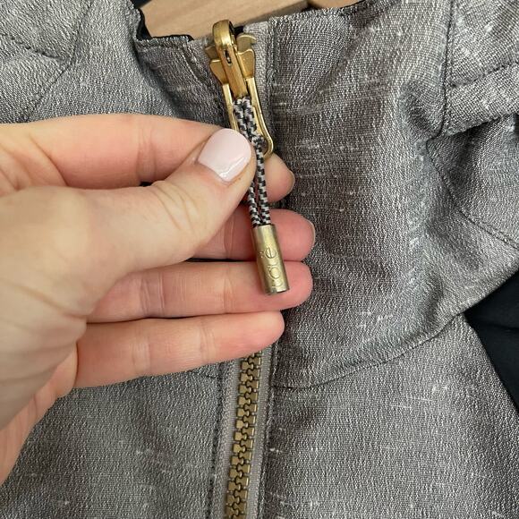 Lole Shine Jacket in Meteor Reversible Down Puffer Parka Size XS Grey Black Warm - Picture 13 of 16